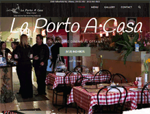 Tablet Screenshot of laportoacasarestaurant.com